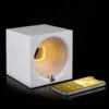 Bluetooth-колонка с подсветкой Volumetric, белая с логотипом СПб - фото № 6