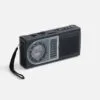 Bluetooth-колонка с радио Comradio, черная с логотипом СПб - фото № 1