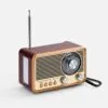 Bluetooth-колонка с радио Listenberg, коричневая с логотипом СПб - фото № 2