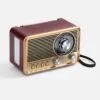 Bluetooth-колонка с радио Listenberg, коричневая с логотипом СПб - фото № 1