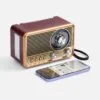 Bluetooth-колонка с радио Listenberg, коричневая с логотипом СПб - фото № 3