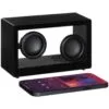 Bluetooth-колонка со светомузыкой Sensofonic, черная с логотипом СПб - фото № 1