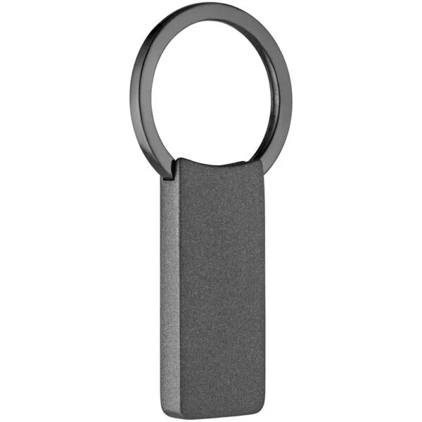 Брелок Graphite, матовый, серый с логотипом СПб - фото № 1