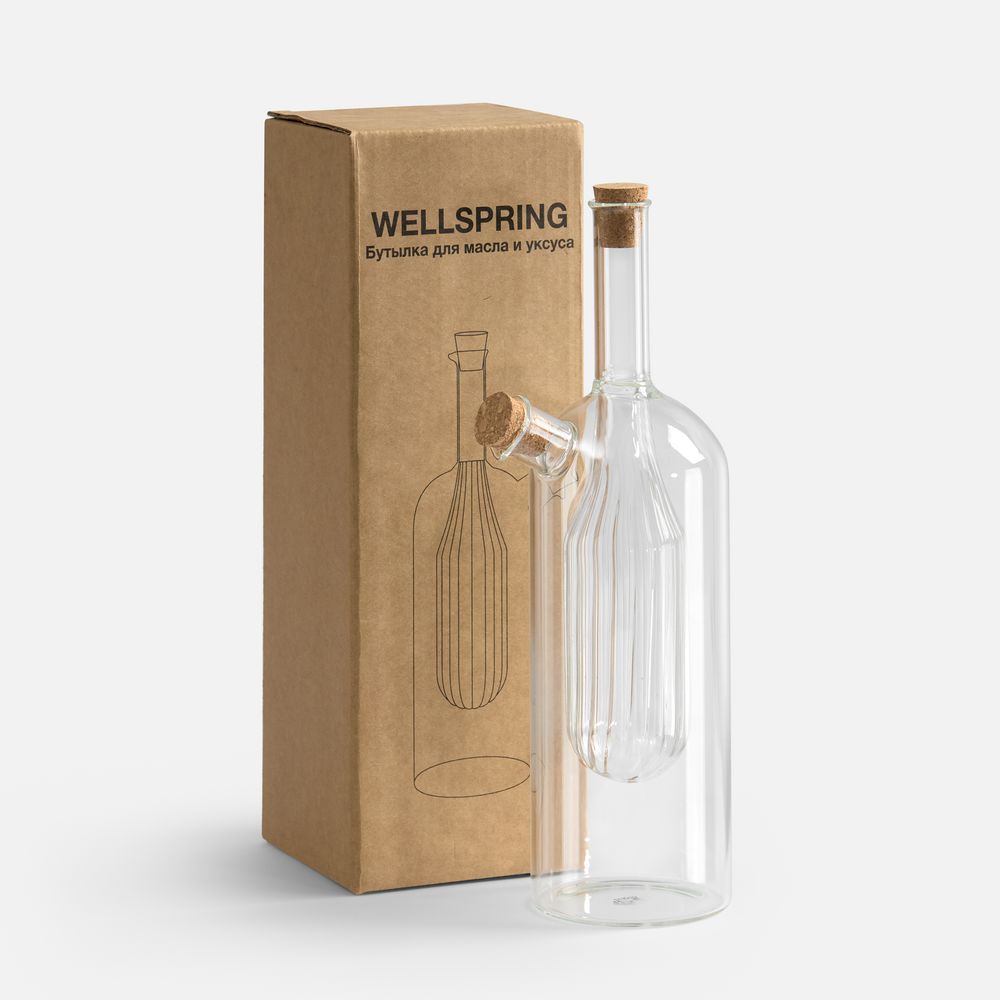 Бутылка для масла и уксуса Wellspring с логотипом СПб - фото № 1