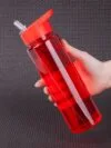 Бутылка для воды Holo, красная с логотипом СПб - фото № 6