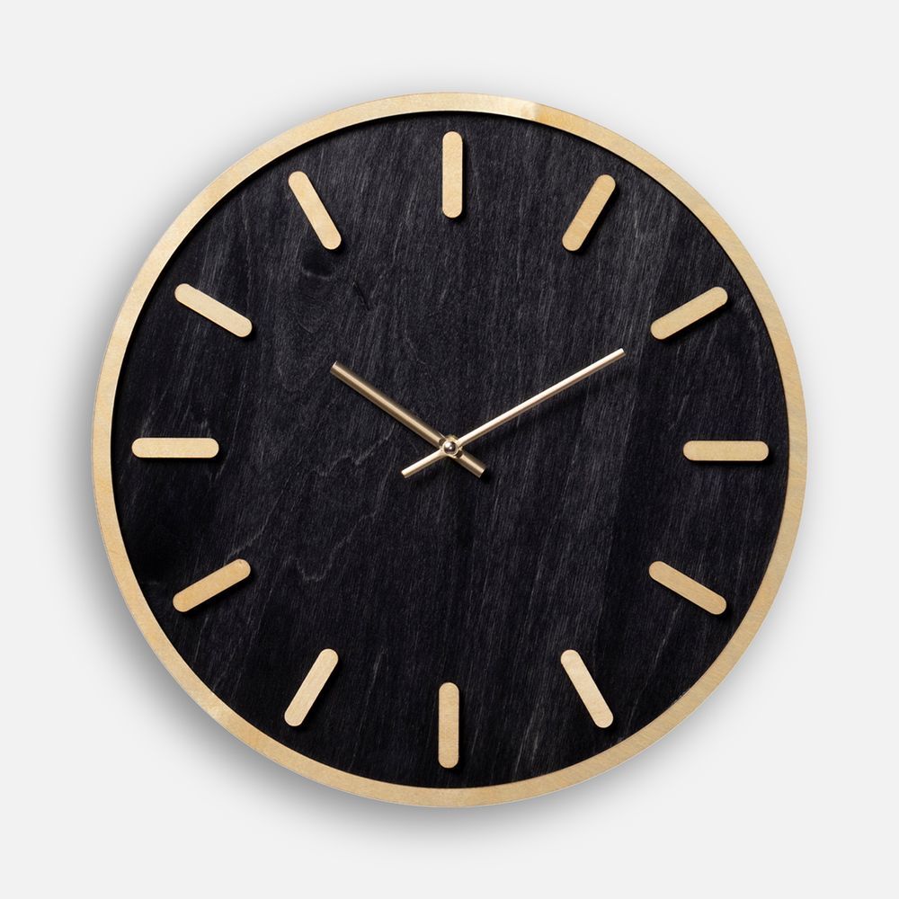 Часы Timefolio, черные с логотипом СПб - фото № 1