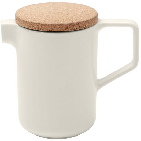 Чайник Riposo, белый с логотипом СПб - фото № 1