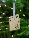 Деревянная подвеска Christmate, подарок с логотипом СПб - фото № 4