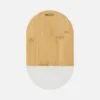 Доска разделочная Linea Bamboo, овальная с логотипом СПб - фото № 2