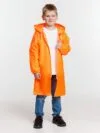 Дождевик детский Rainman Kids, оранжевый неон с логотипом СПб - фото № 6