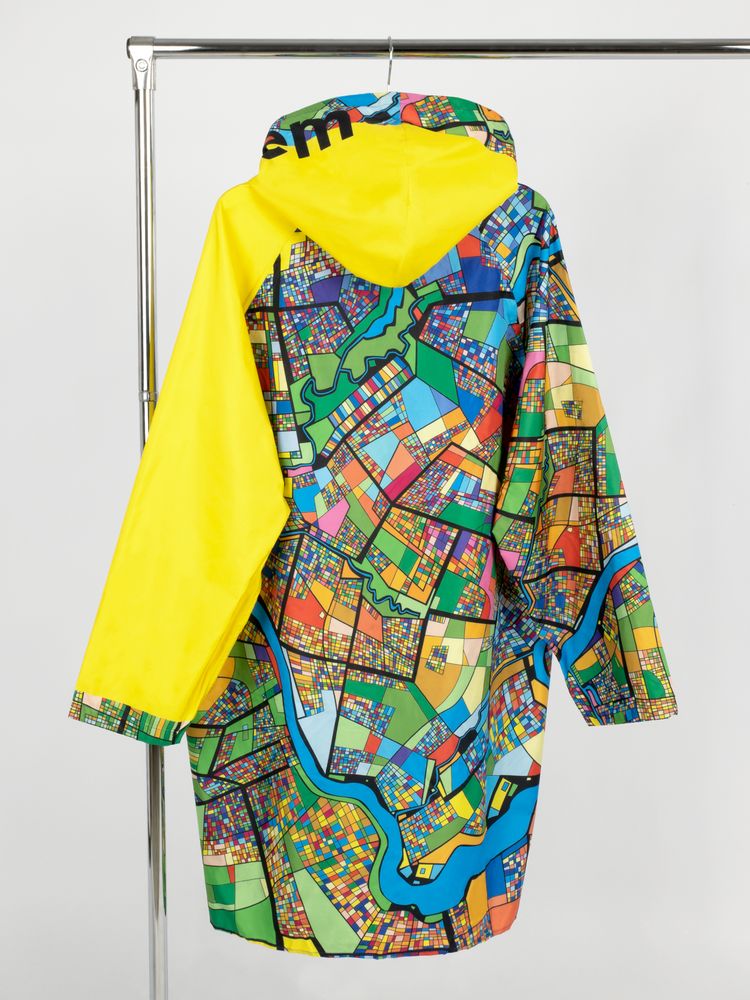 Дождевик классический RainCoat на заказ, разноцветный, единый размер с логотипом СПб - фото № 2