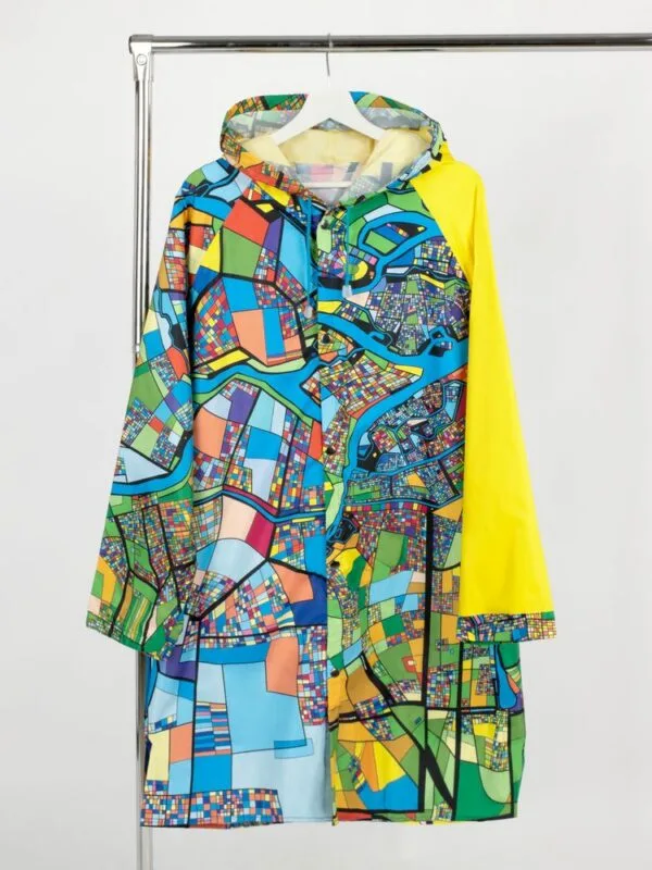 Дождевик классический RainCoat на заказ, разноцветный, единый размер с логотипом СПб - фото № 1