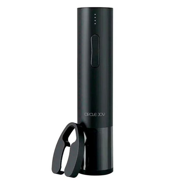 Электрический штопор Hailing Electric Wine Opener, черный с логотипом СПб - фото № 1