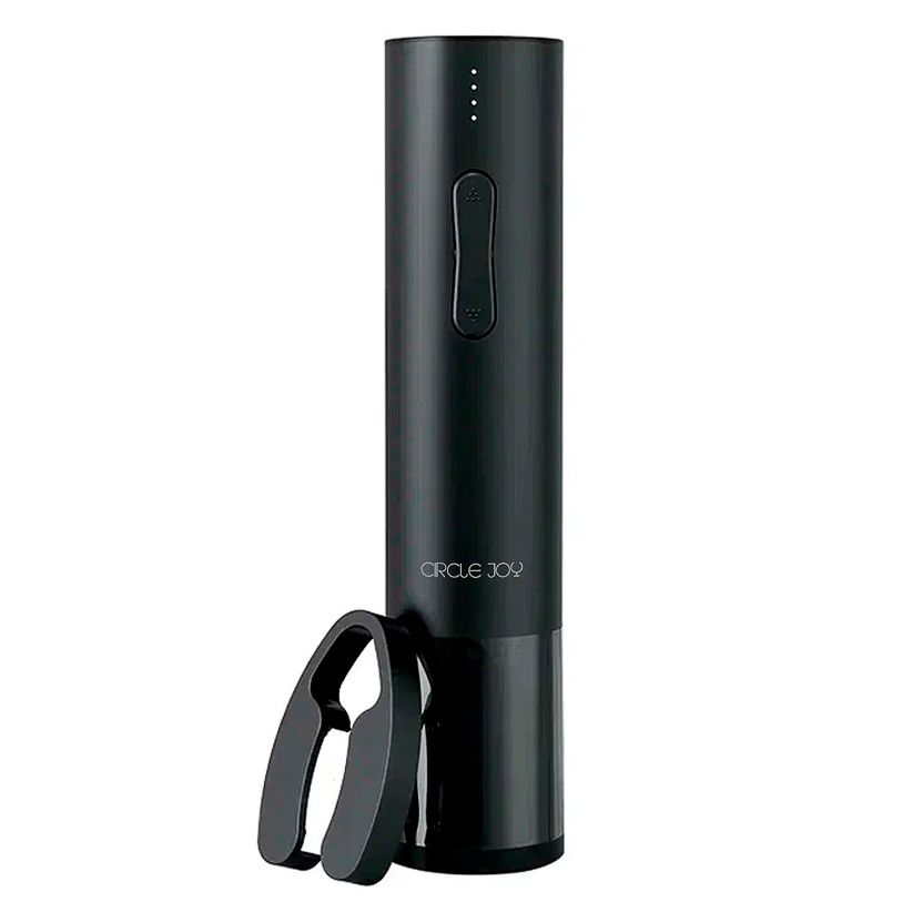 Электрический штопор Hailing Electric Wine Opener, черный с логотипом СПб - фото № 1