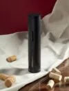 Электрический штопор с ножом для фольги Wine Crime, черный с логотипом СПб - фото № 3