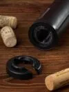 Электрический штопор с ножом для фольги Wine Crime, черный с логотипом СПб - фото № 4