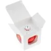 Елочный шар Finery Matt, 8 см, матовый красный с логотипом СПб - фото № 3