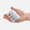 Эспандер кистевой FingerTap, серый с белым с логотипом СПб - фото № 5