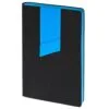 Ежедневник Bookmark, недатированный, черный с голубым с логотипом СПб - фото № 1