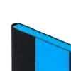 Ежедневник Bookmark, недатированный, черный с голубым с логотипом СПб - фото № 6