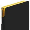 Ежедневник Flexpen Black, недатированный, черный с желтым с логотипом СПб - фото № 3