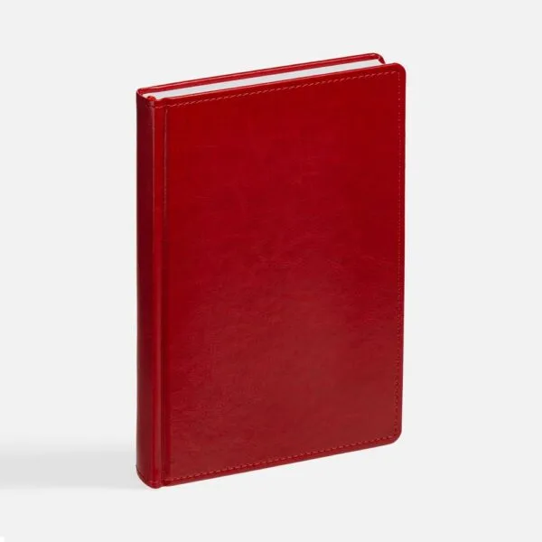 Ежедневник New Nebraska, датированный, красный с логотипом СПб - фото № 1