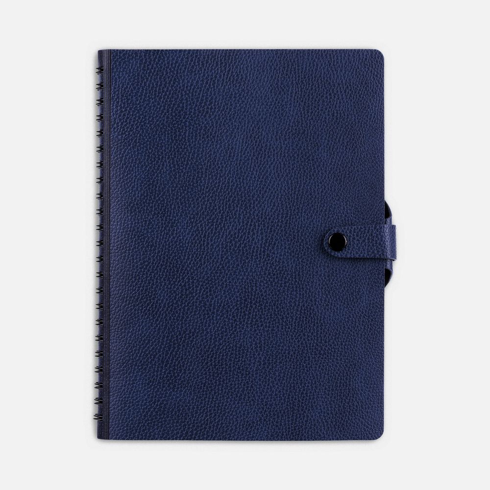 Ежедневник Strep Front на заказ, недатированный, синий с логотипом СПб - фото № 1