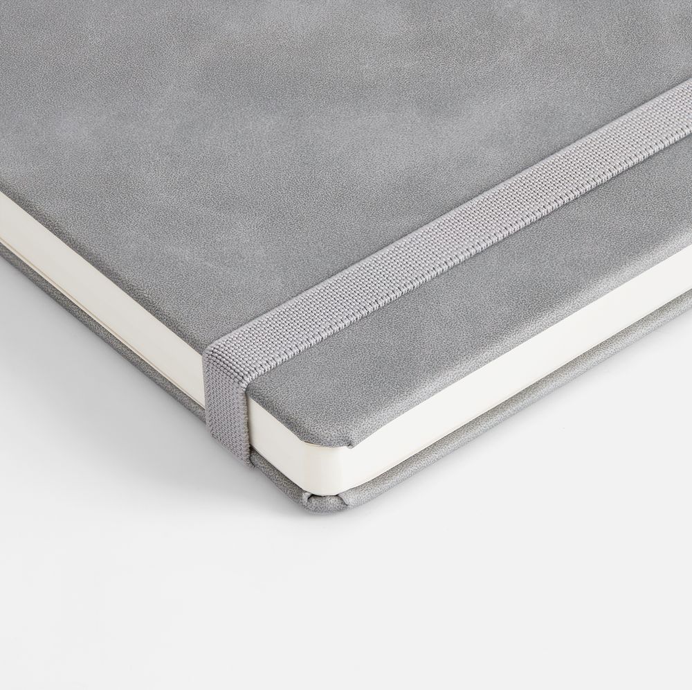 Ежедневник Urban Metal, недатированный, серый с логотипом СПб - фото № 3