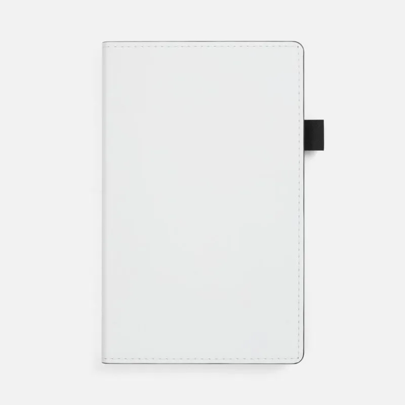 Ежедневник White Shall, недатированный, бело-черный