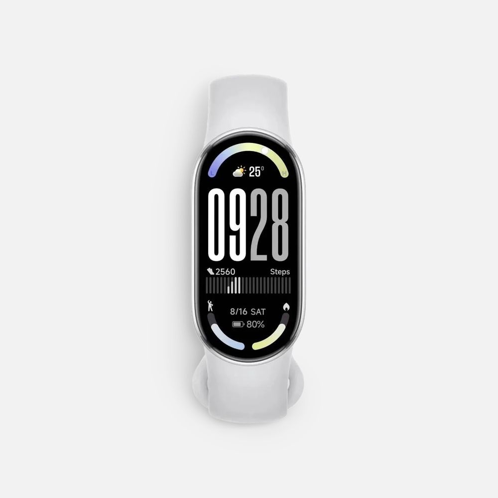Фитнес-браслет Xiaomi Smart Band 10, серебристый с логотипом СПб - фото № 2