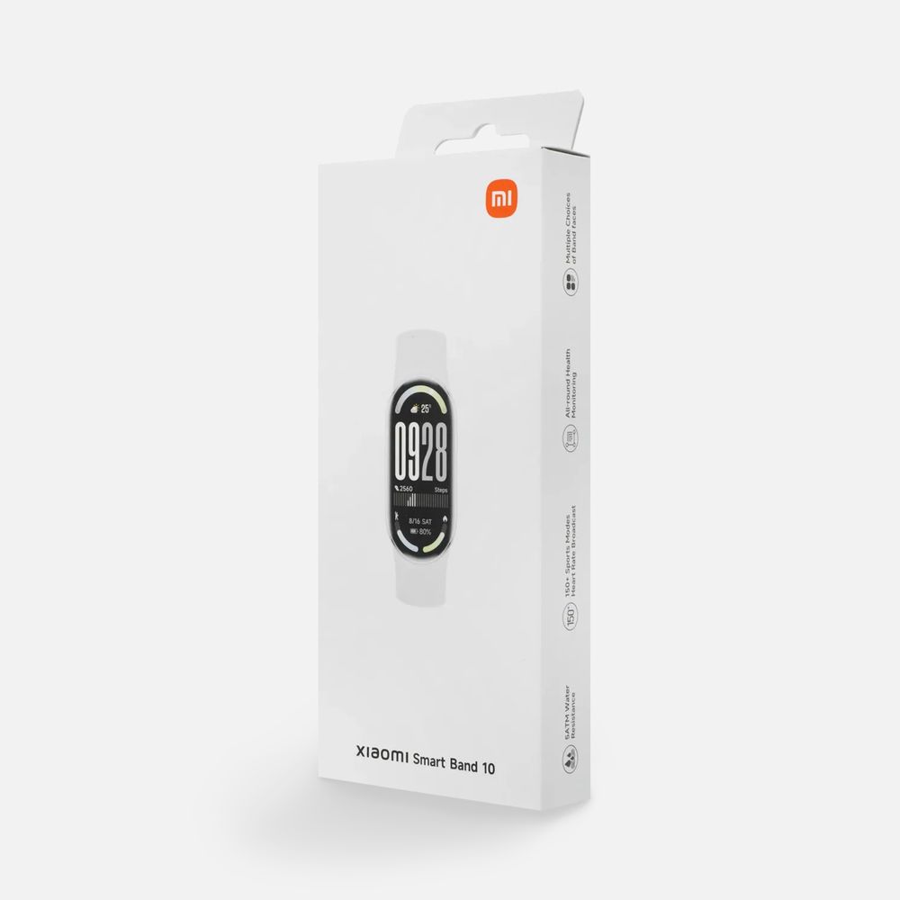Фитнес-браслет Xiaomi Smart Band 10, серебристый с логотипом СПб - фото № 6