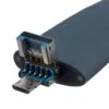Флешка Pebble Universal, USB 3.0, серо-синяя, 32 Гб с логотипом СПб - фото № 2