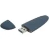 Флешка Pebble Universal, USB 3.0, серо-синяя, 32 Гб с логотипом СПб - фото № 3