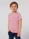 Футболка детская Miles Kids белая с красным с логотипом СПб - фото № 2