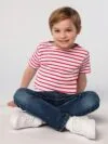 Футболка детская Miles Kids серый с желтым с логотипом СПб - фото № 3
