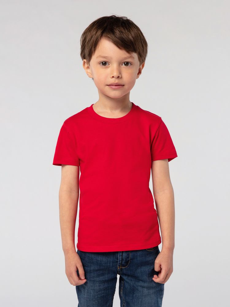 Футболка детская Pioneer Kids, оранжевая с логотипом СПб - фото № 4