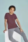 Футболка детская Regent Fit Kids, бирюзовая с логотипом СПб - фото № 4