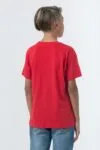 Футболка детская Regent Fit Kids, красная с логотипом СПб - фото № 5