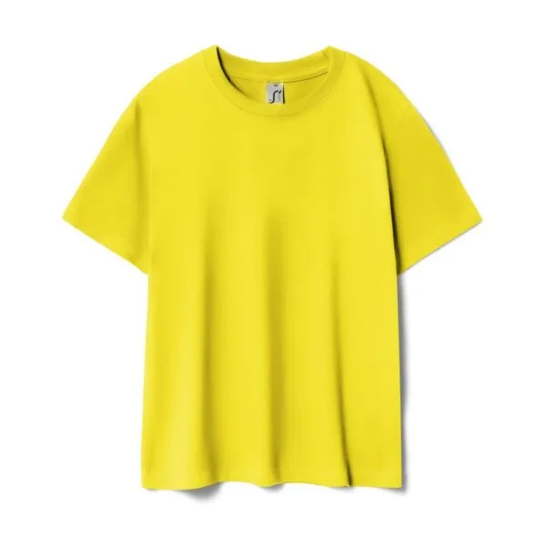 Футболка детская Regent Kids 150, желтая (лимонная) с логотипом СПб - фото № 1
