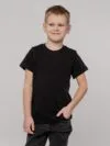 Футболка детская T-Bolka Kids, черная с логотипом СПб - фото № 5