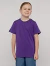 Футболка детская T-Bolka Kids, фиолетовая с логотипом СПб - фото № 5