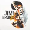 Футболка «Меламед. Jimi Hendrix», белая с логотипом СПб - фото № 3