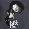 Футболка «Меламед. Nick Cave», темно-синий меланж с логотипом СПб - фото № 3