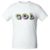 Футболка мужская «Новый GOD», белая с логотипом СПб - фото № 2