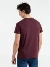 Футболка мужская Regent Fit 150, бордовый меланж с логотипом СПб - фото № 3