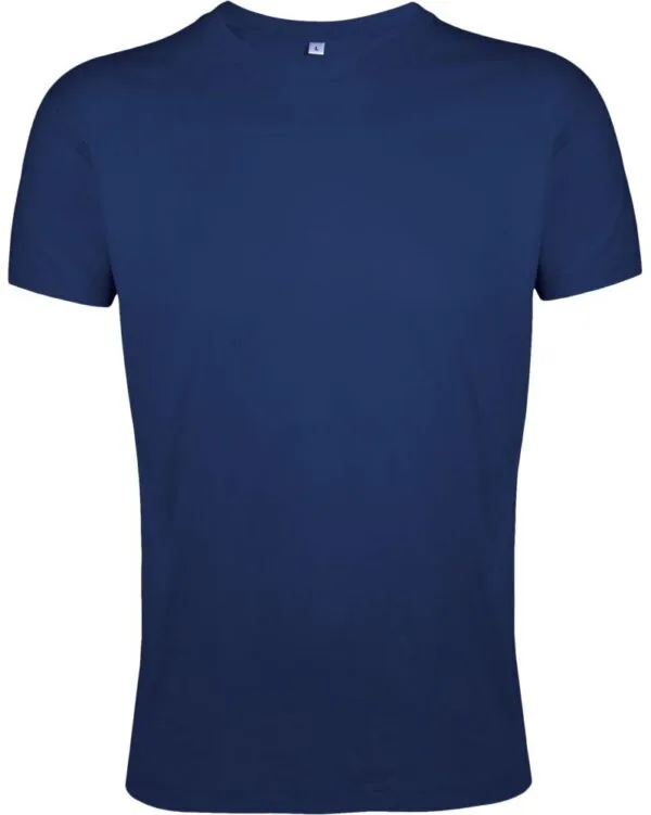 Футболка мужская Regent Fit 150, кобальт (темно-синяя) с логотипом СПб - фото № 1