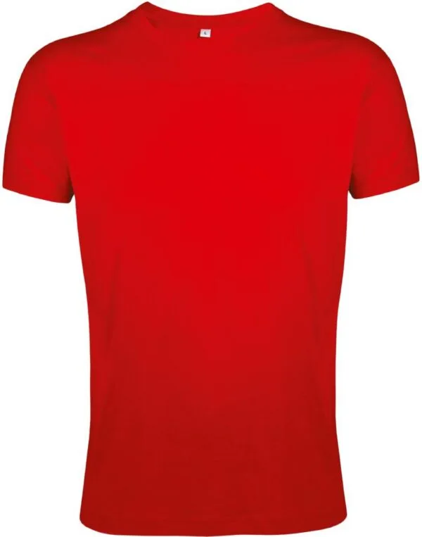 Футболка мужская Regent Fit 150, красная с логотипом СПб - фото № 1