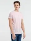 Футболка мужская Regent Fit 150, розовый меланж с логотипом СПб - фото № 2