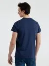 Футболка мужская Regent Fit 150, синий меланж с логотипом СПб - фото № 3