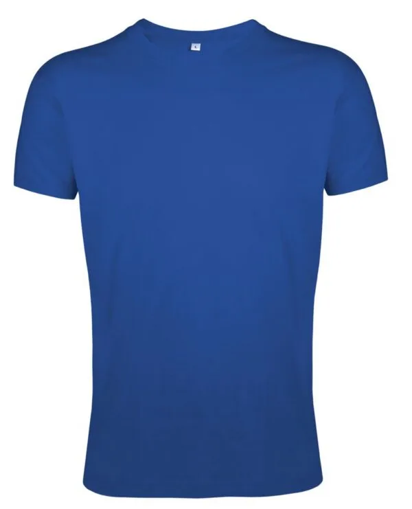 Футболка мужская Regent Fit 150, ярко-синяя (royal) с логотипом СПб - фото № 1